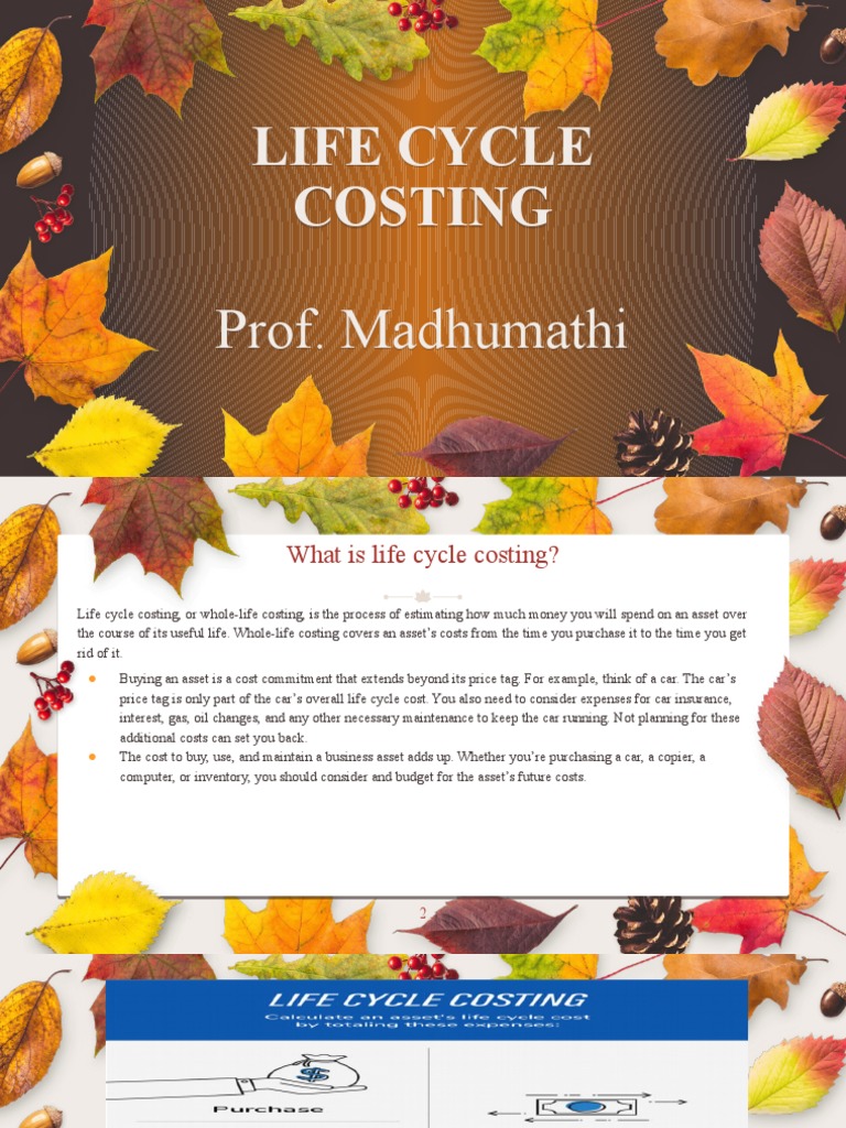Life Cycle Costing PDF Life Cycle Assessment Product Lifecycle
