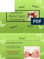 Newborn Blood Spot Screening: What?