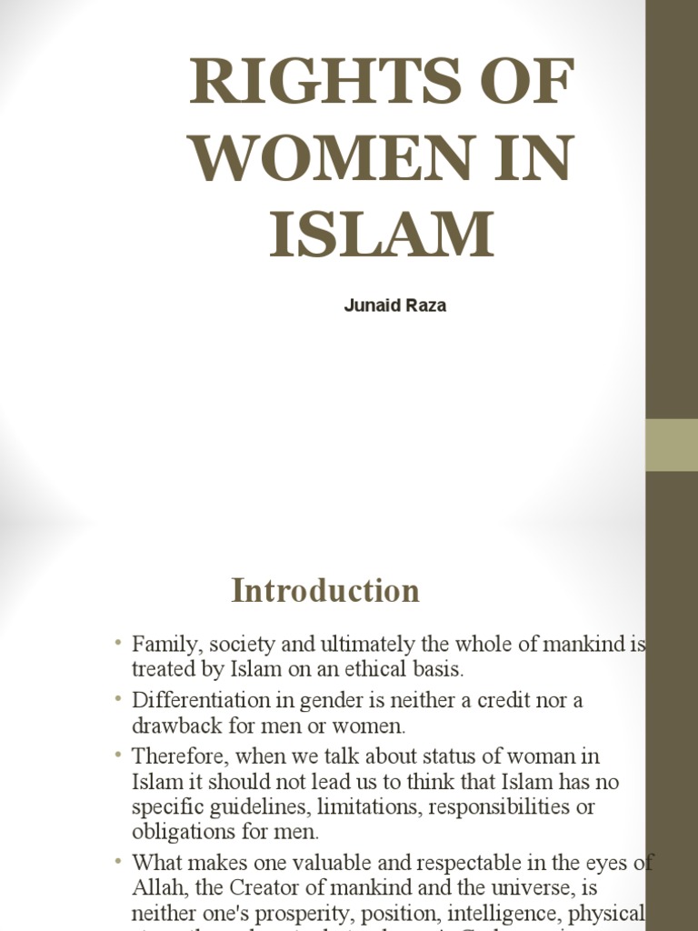 2 Rights of Women in Islam. | PDF | Marriage | Women In Islam