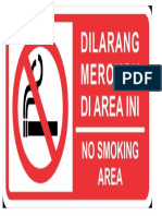 Di Larang Merokok Sign