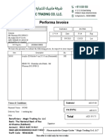 Performa Invoice for Acrylic ID Holders