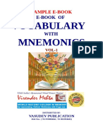 E-Book of Vocabulary With Mnemonics