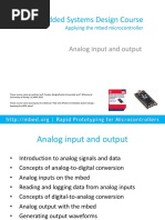 Mbed Course Notes - Analog Input and Output