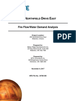 Fire Flow/Water Demand Analysis: Orthfield Rive AST