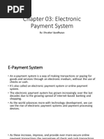 Chapter 03: Electronic Payment System: By: Diwakar Upadhyaya