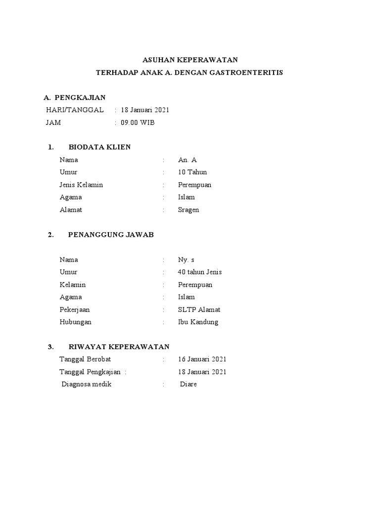 Gambar terkait Askep Diare pada Anak