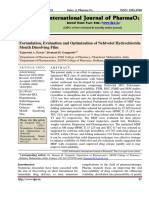 Formulation, Evaluation & Optimization of Nebivolol Hydrochloride Mouth Dissolving Film