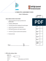 Grade 4 Math Test