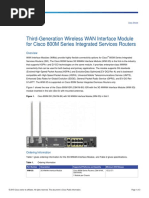 Third-Generation Wireless WAN Interface Module For Cisco 800M Series Integrated Services Routers