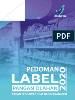 Pedoman Label Pangan Olahan