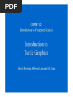 Introduction To Turtle Graphics