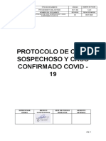 Protocolo Caso Sospechoso y Confirmado Covid - 19 Inversiones Rocazul