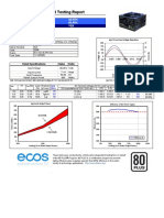 80 PLUS Verification and Testing Report: Golden Field Industrial Co.,Ltd (DG) 700ELA N/A 2008 1131