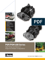 PGP/PGM 600 Series: Gear Pumps and Motors in Single and Multiple Configurations