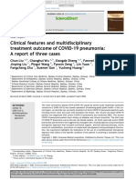 Clinical Features and Multidisciplinary Treatment Outcome of COVID-19 Pneumonia: A Report of Three Cases