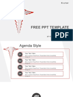 White Medical Symbol PowerPoint Template