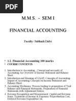 M.M.S. - Sem I Financial Accounting