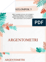 Kelompok 5 Kimia Analitik Argentometri