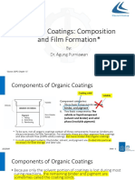 Material & Metalurgy: Organic Coatings Composition and Film Formation