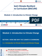 Bangladesh Climate-Resilient Ecosystems Curriculum (BACUM) : Module 1: Introduction To Climate Change