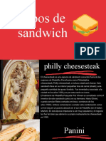 Tipos de Sandwich
