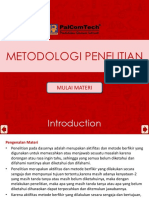 Metodologi Penelitian: Mulai Materi