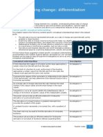 Measuring Change: Differentiation: Essential Understandings