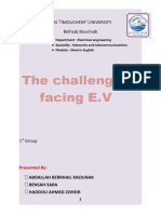 The Challenges Facing E.V: IN Imouchent Niversity Belhadj Bouchaib