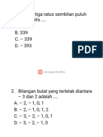 Soal PTS MTK