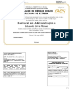 Bacharel em Administração A: Eduardo Silva Afonso