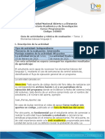 Guía de Actividades y Rúbrica de Evaluación - Tarea 2 Elementos Básicos Lenguaje C