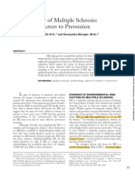 Epidemiology of Multiple Sclerosis: From Risk Factors To Prevention