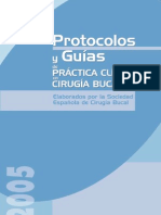 Protocolos y Guías de Práctica Clínica en Cirugía Bucal