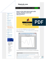 How To Plot MATLAB Graph With Colors, Markers and Line Specification?