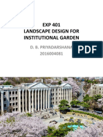 EXP 401 Landscape Design For Institutional Garden: D. B. Priyadarshana 2016004081