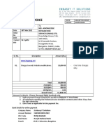 Proforma Invoice: M/S. Knowledge Integration Services (India) LTD
