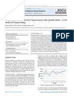 Analysis of Inventory Control by Using Economic Order Quantity Model - A Case Study in PT Semen Padang