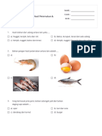 Mengolah Bahan Pangan Hasil Peternakan & Perikanan - Quiz 9th