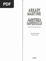 Amintirea Imperiului. Seria Teixcalaan. Vol.1 - Arkady Martine