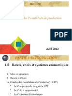 La Courbe Des Possibilités de Production: Avril 2012
