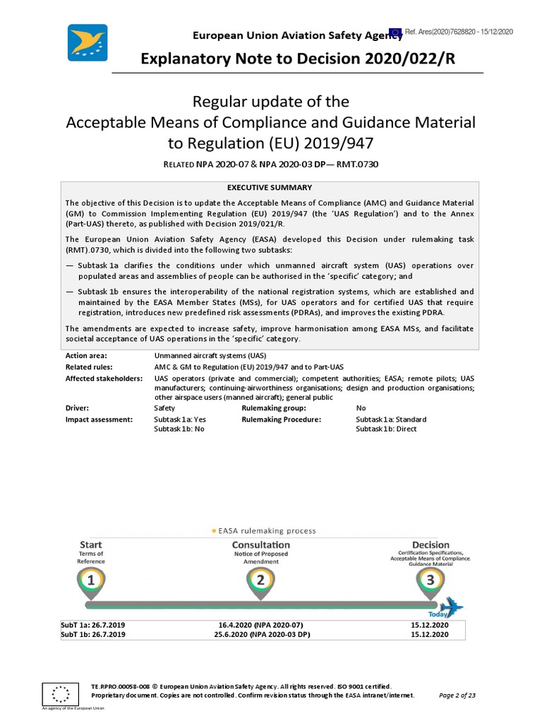 Explanatory Note To Ed Decision 2020022R.docx 0 PDF Unmanned
