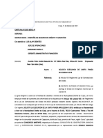 Carta Notarial Ejecucion de Carta Fianza de Garantia de Fiel Cumplimiento Obra Saneamiento Ccajapucara Ccapi 2021