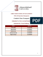 Comfort Class Transport: Submitted To: Prof. Aravind Panicker Submitted By: Team Mobileaty