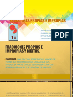 Fracciones Propias e Impropias