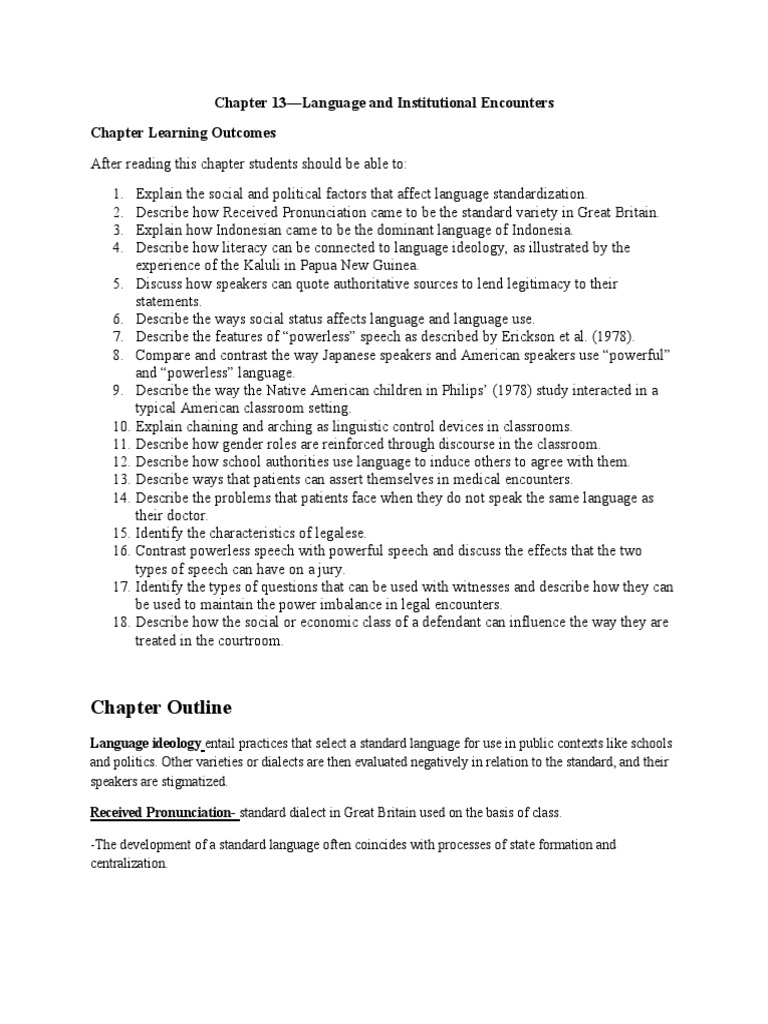 Language and Institutional Encounters Education and Legal System-2 ...
