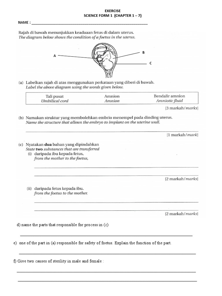 Exercise Science Form 1 KSSM Chapter 1 To 7 | PDF | Teaching Methods ...