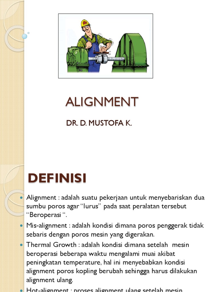 Arti dan Proses Alignment Mesin | PDF | Sains & Matematika