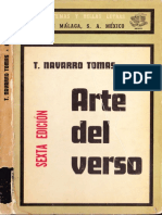 Tomás Navarro - Arte Del Verso