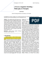 Business Process Linguistic Modeling - Philosophy & Principles