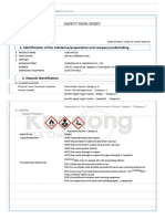 Identification of The Substance/preparation and Company/undertaking